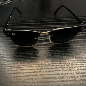 Ray-Ban Classic Black and Gold Sunglasses